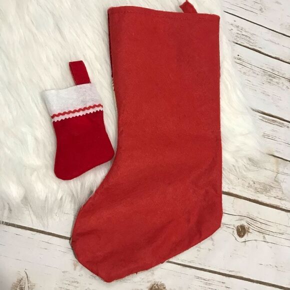 Christmas Stockings  Large stocking with‎ Red Snowflake - Picture 5 of 5